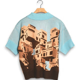 House Of Errors The Apartments Knitted Polo - Blue
