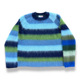 Waste Yarn Project NILS Raglan Sweater - Blue/Green