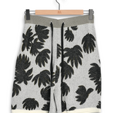 Commas Palm Jacquard Short - White