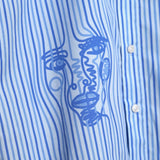 Kidsuper - Striped Face Button Up - Chambray