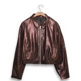 Earthling VIP Angel Dust Leather Jacket - Brown