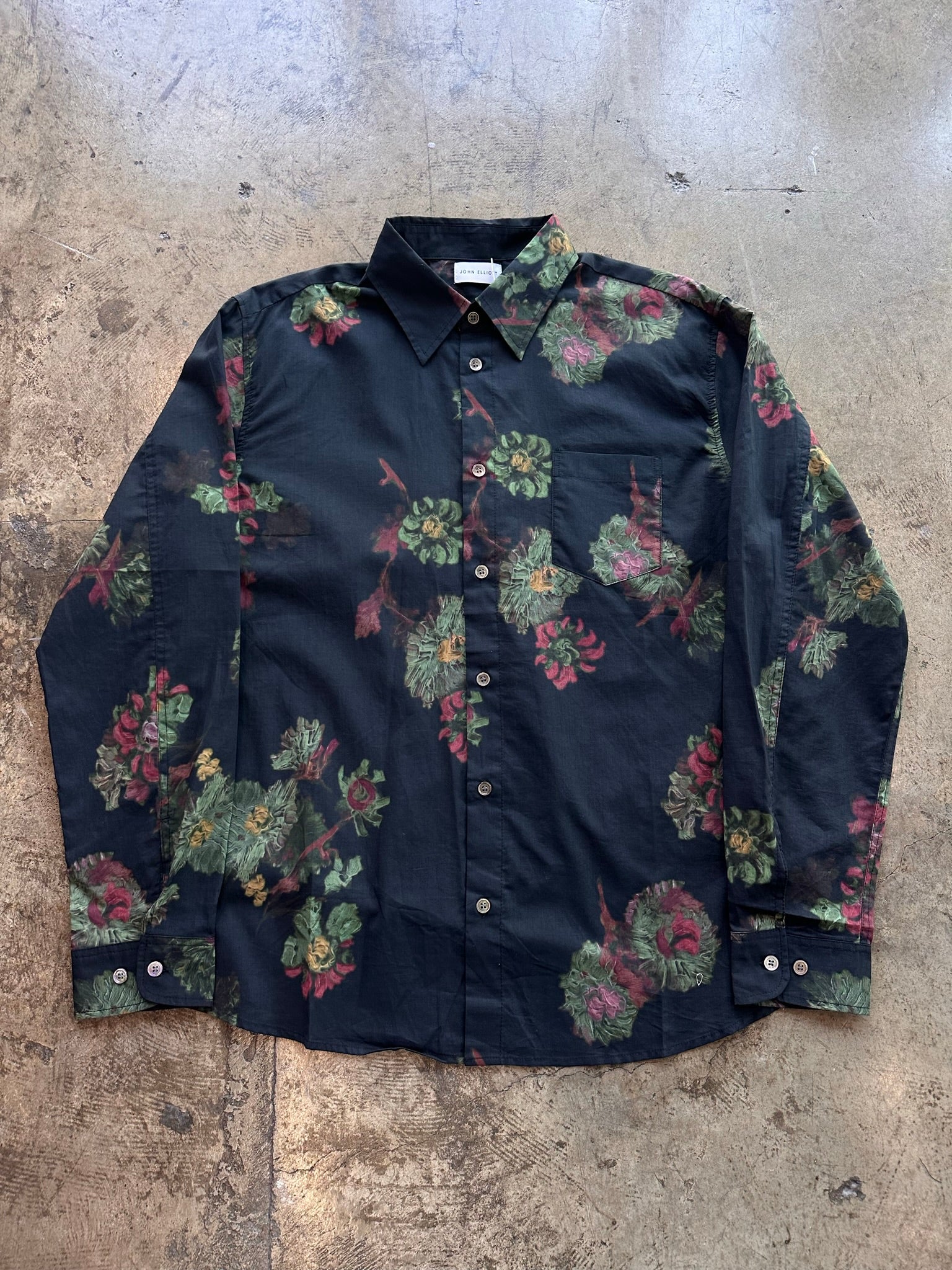 John Elliott Cloak Button Up - Forest Floral