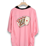 Saint Mxxxxxx Bowling Shirt - Trump Pink