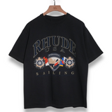 Rhude USA Sailing Icon Tee - Vintage Black