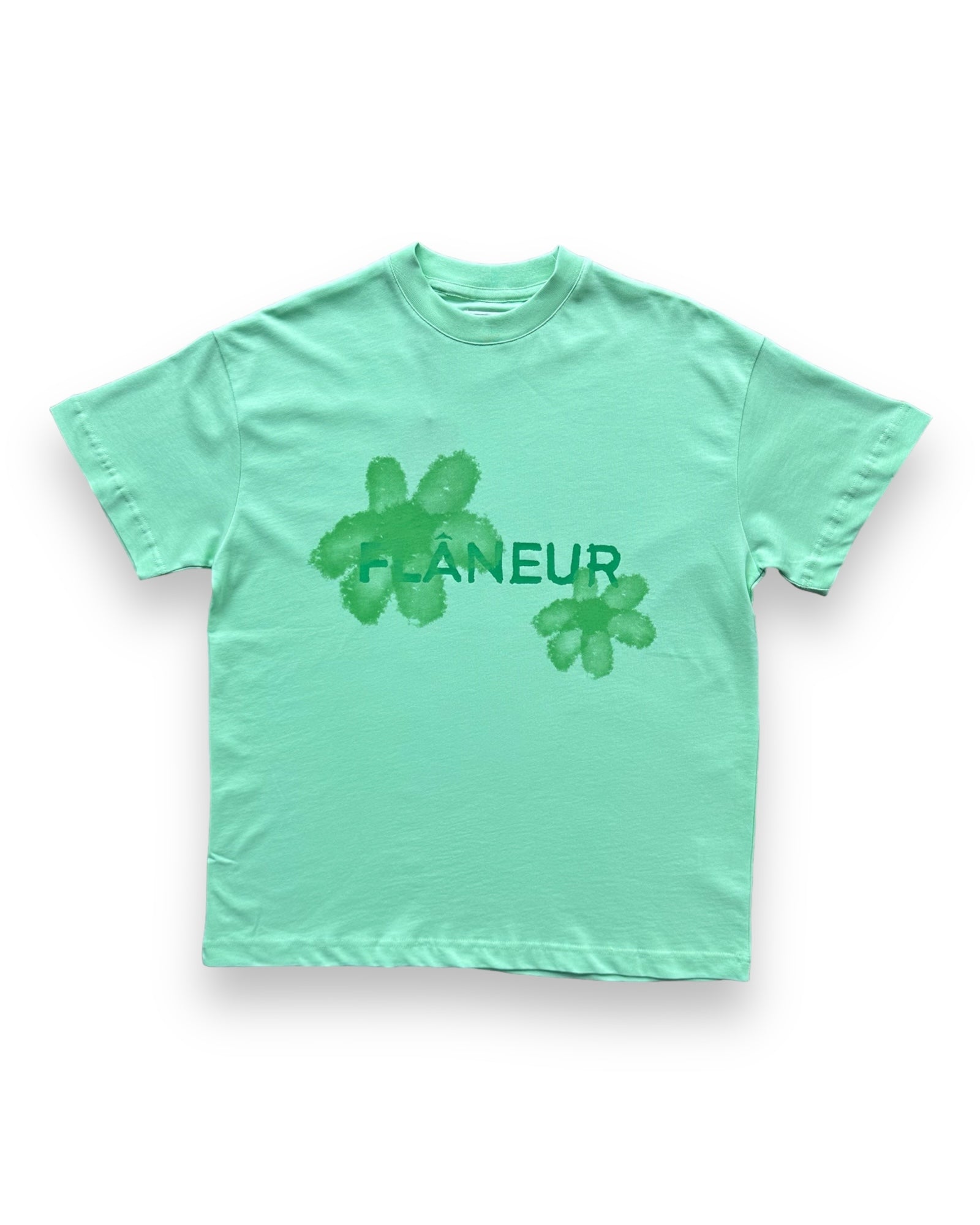 Flaneur Floral Watercolor T-Shirt - Green