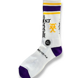 Saint Mxxxxxx Sock - White/Purple