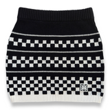 Amiri Checkered Mesh Skirt - Alabaster