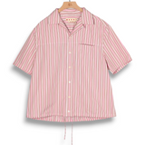 Marni Striped Cotton Poplin Shirt - Rose