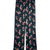 Rhude Turbo Floral PJ Pants - Black/Red
