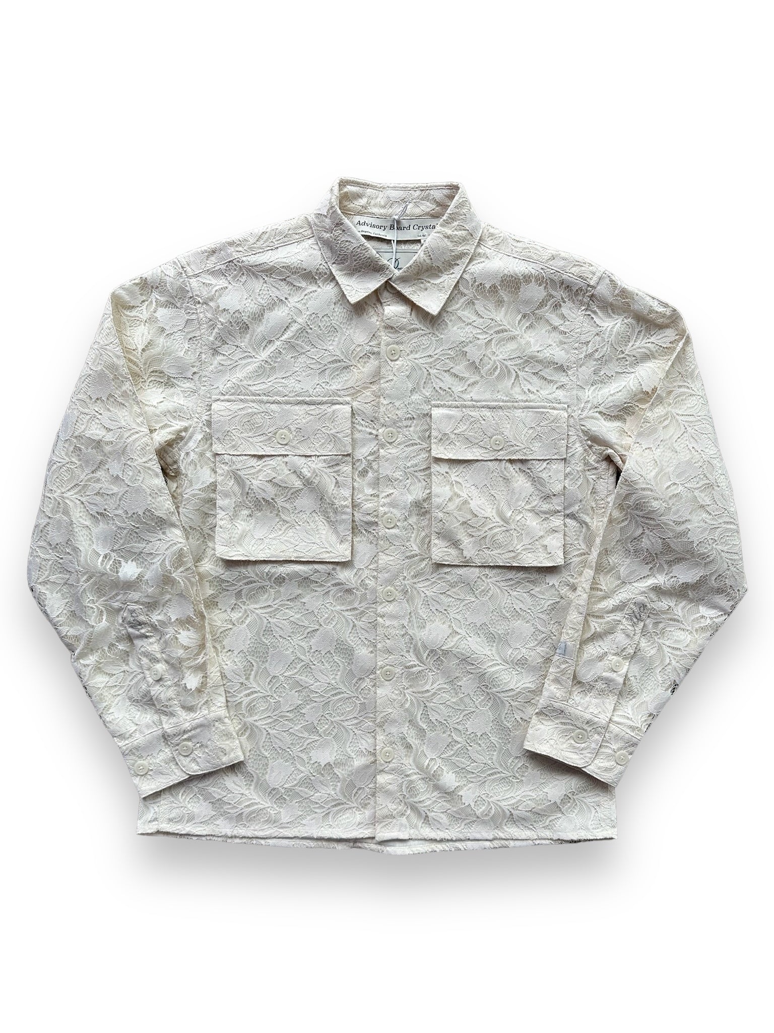 Abc. Pacifist  Lace Cargo Shirt - Ecru