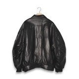 Willy Chavarria OS Hustler's Leather Jacket - Black
