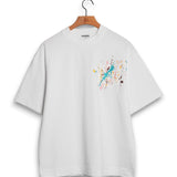House Of Errors Embroidered Paint Splatter Tee - White