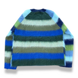 Waste Yarn Project NILS Raglan Sweater - Blue/Green