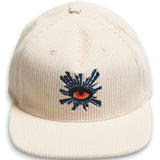 House Of Errors All Seeing Corduroy Cap - Cream