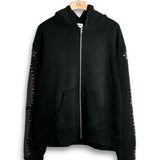 Alchemist Bones Zip Up Hoodie Jet Black