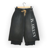 Astrum Double Layer 3QTR Sweats - Rust Black