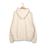 Satoshi Nakamoto Motoslug Zip Hoodie - Vintage White