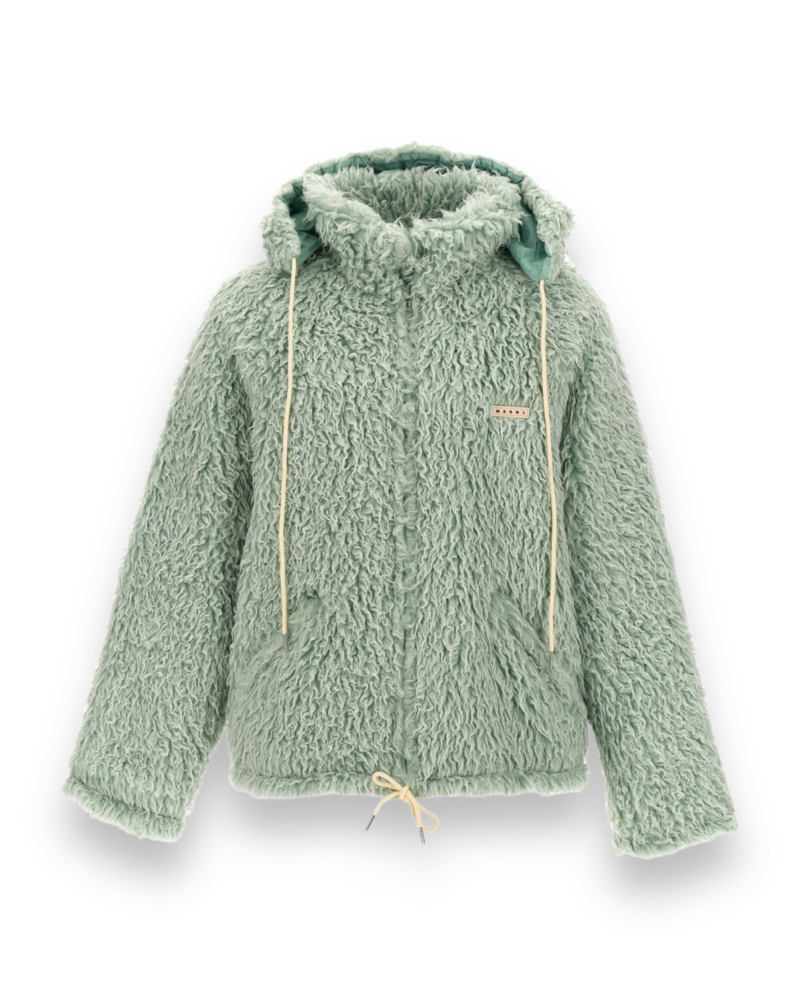 Marni Faux Fur Hoodie - Linden