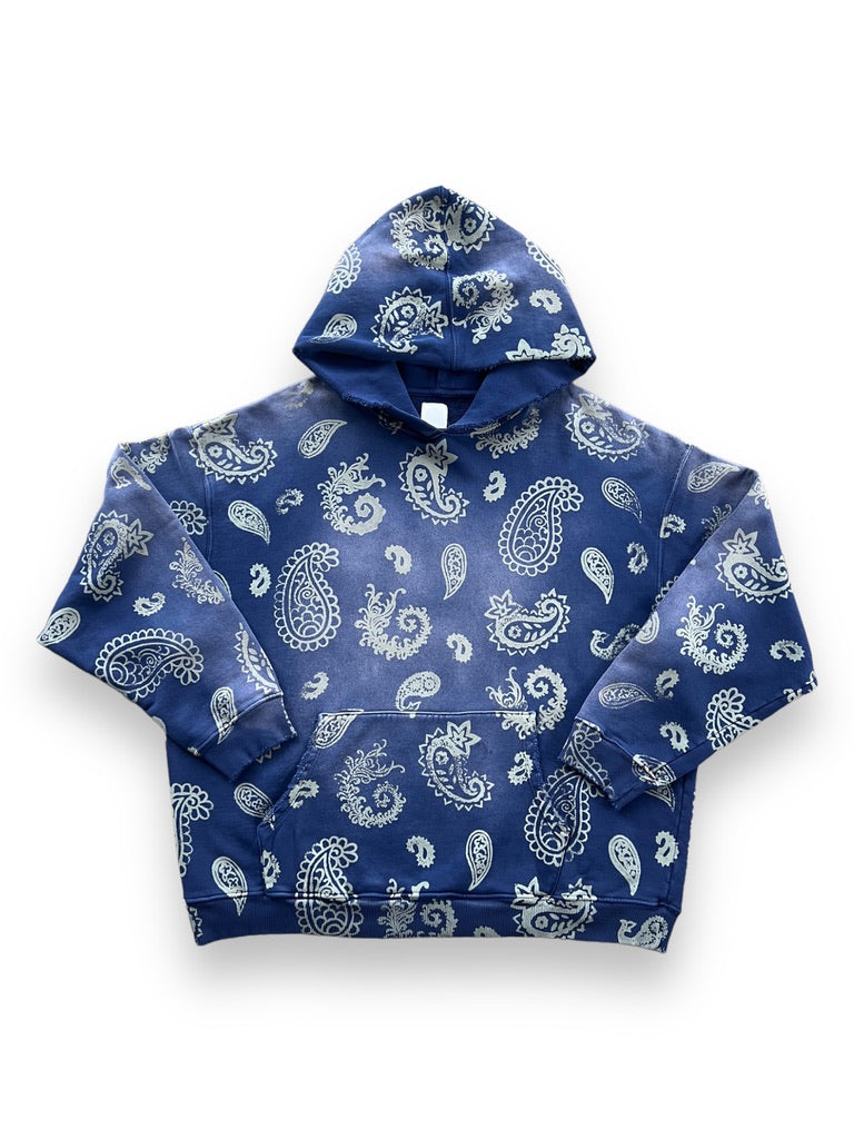 Alchemist Ray Paisley Hoodie - Orient Blue