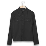 Willy Chavarria Mens Woven Dress Shirt - Black Beauty