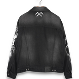 Warren Lotas Reaper Denim Trucker Jacket - Faded Black