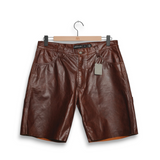 Earthling VIP Road Cowhide Leather Carpenter Short - Brown