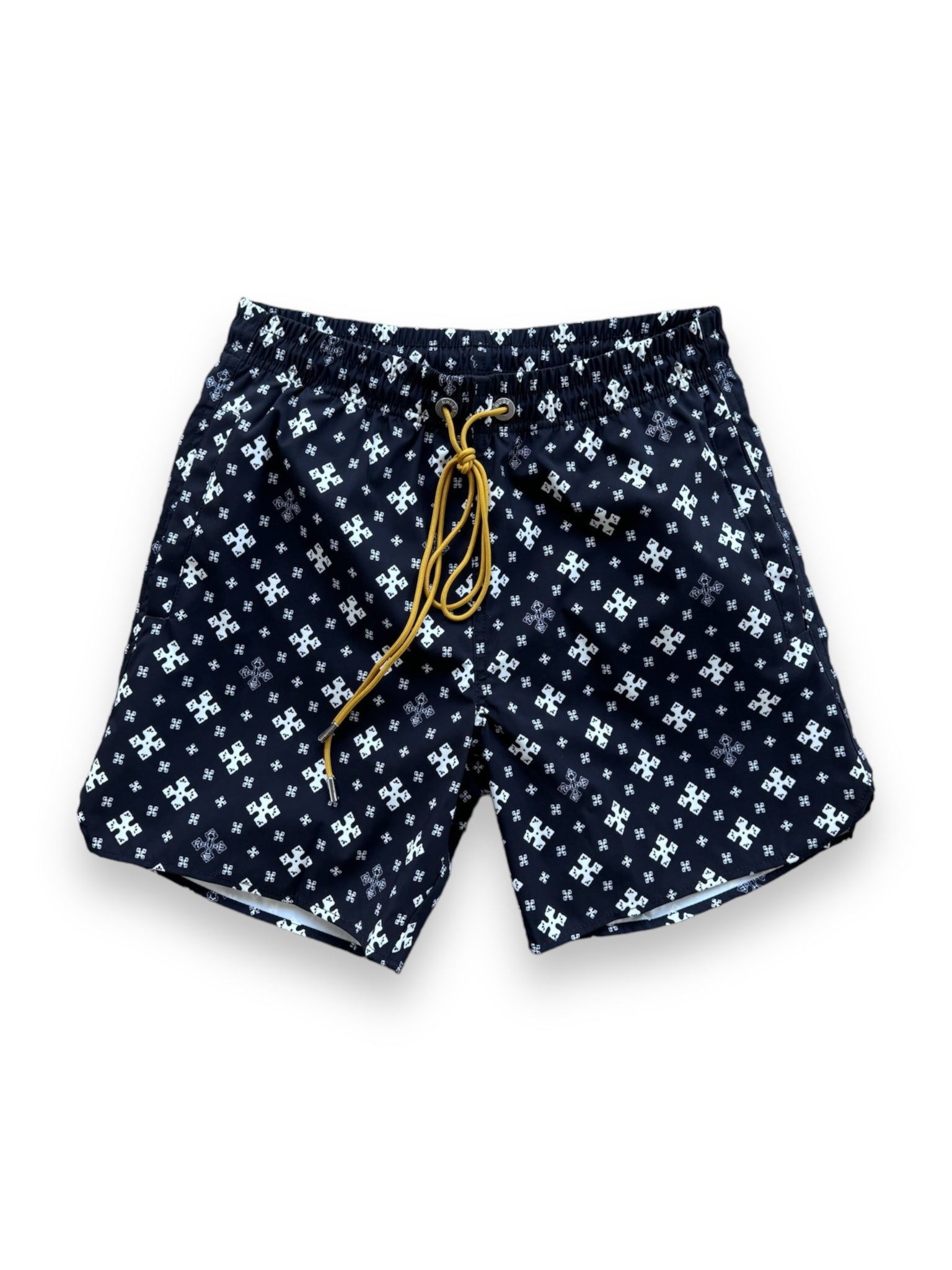 Rhude Cross Bandana Swim Short - Black