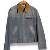 Marni Garment Dyed Canvas Jacket - Sky