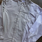John Elliott Paneled Cloak Button Up - Beige / White