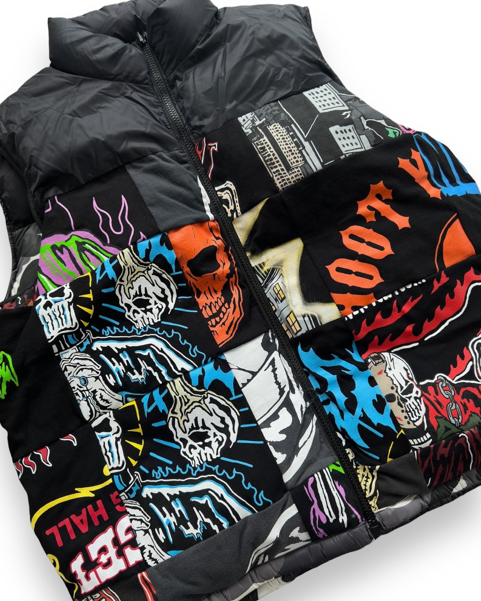 Warren Lotas Reversible Puffer Vest - Urban Camo