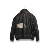 Paly Commission Leather Bomber Jacket - Black