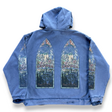 Who Decides War Faded Hoodie - Indigo