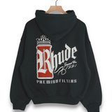 Rhude Fumar 91 Zip Up Hoodie - Black
