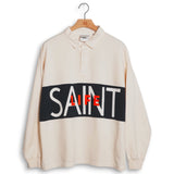 Saint Mxxxxxx LS Polo Saint Life Shirt - White