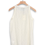 Commas Pointelle Knit Tank - White