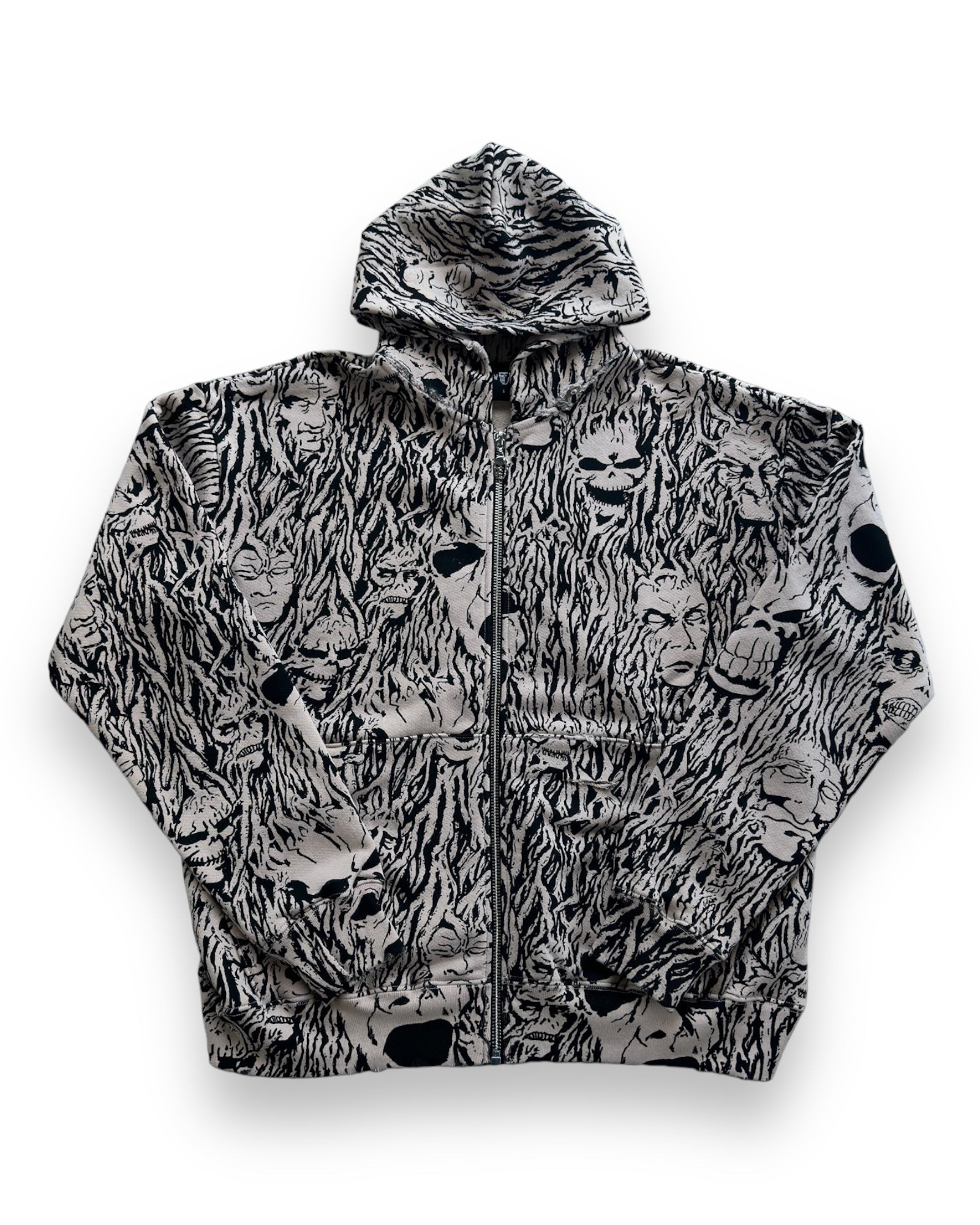 Warren Lotas Wall of Flesh Zip Up Hoodie