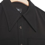 Willy Chavarria Mens Woven Dress Shirt - Black Beauty