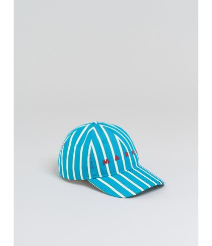 Marni Striped Hat Cobalt