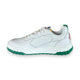 Casablanca Leather Court Sneaker - White/Green
