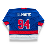 Saint Mxxxxxx x Nas Illmatic Hockey Jersey - Blue/Red