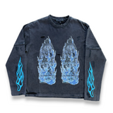 Who Decides War Flame Glass Double Jersey - Coal