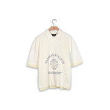 Nahmias Destroyed Short Sleeve Polo - Egg White