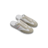 Marni Suede/Leather Mule Sneaker - Lily White/Light Grey