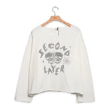 Second Layer Skull Crush Thrasher LS - White