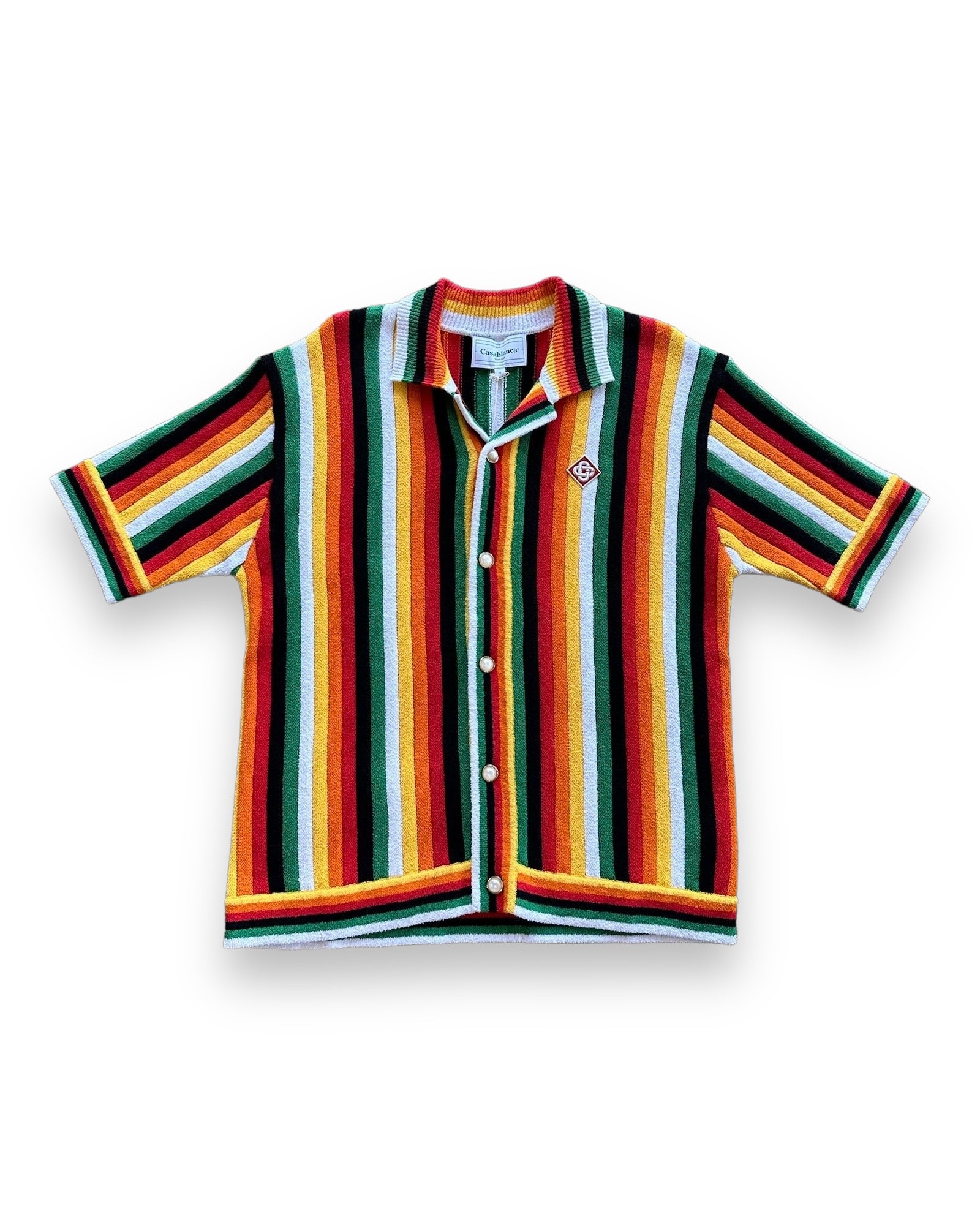 Casablanca Striped Toweling Shirt - Multi