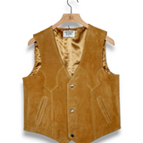 Midnight Rodeo Suede Vest - Tan