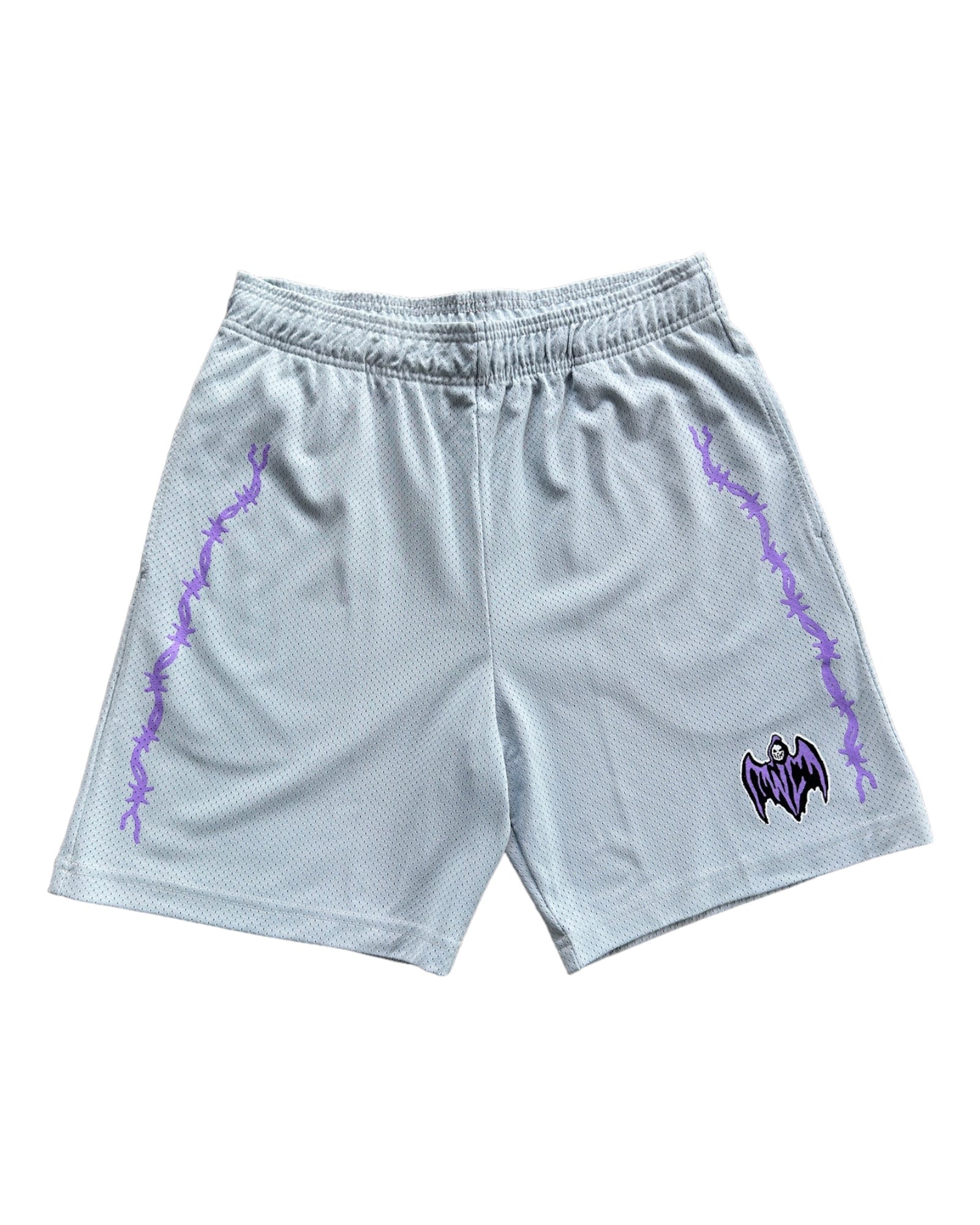 Warren Lotas Bat Reaper Mesh Shorts - Grey