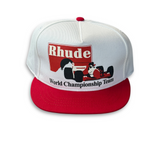 Rhude Trophy Racing Hat - White/Red
