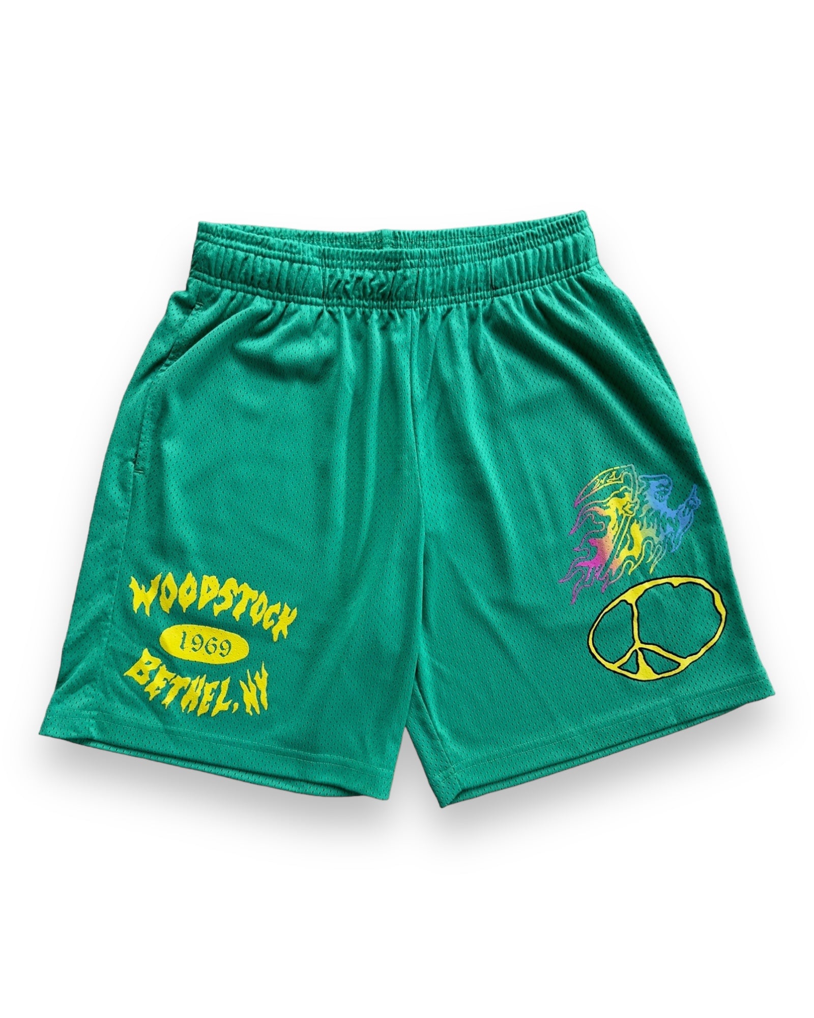 Warren Lotas Woodstock Mesh Shorts - Green