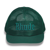 Rhude Logo Mesh Hat - Green / Green